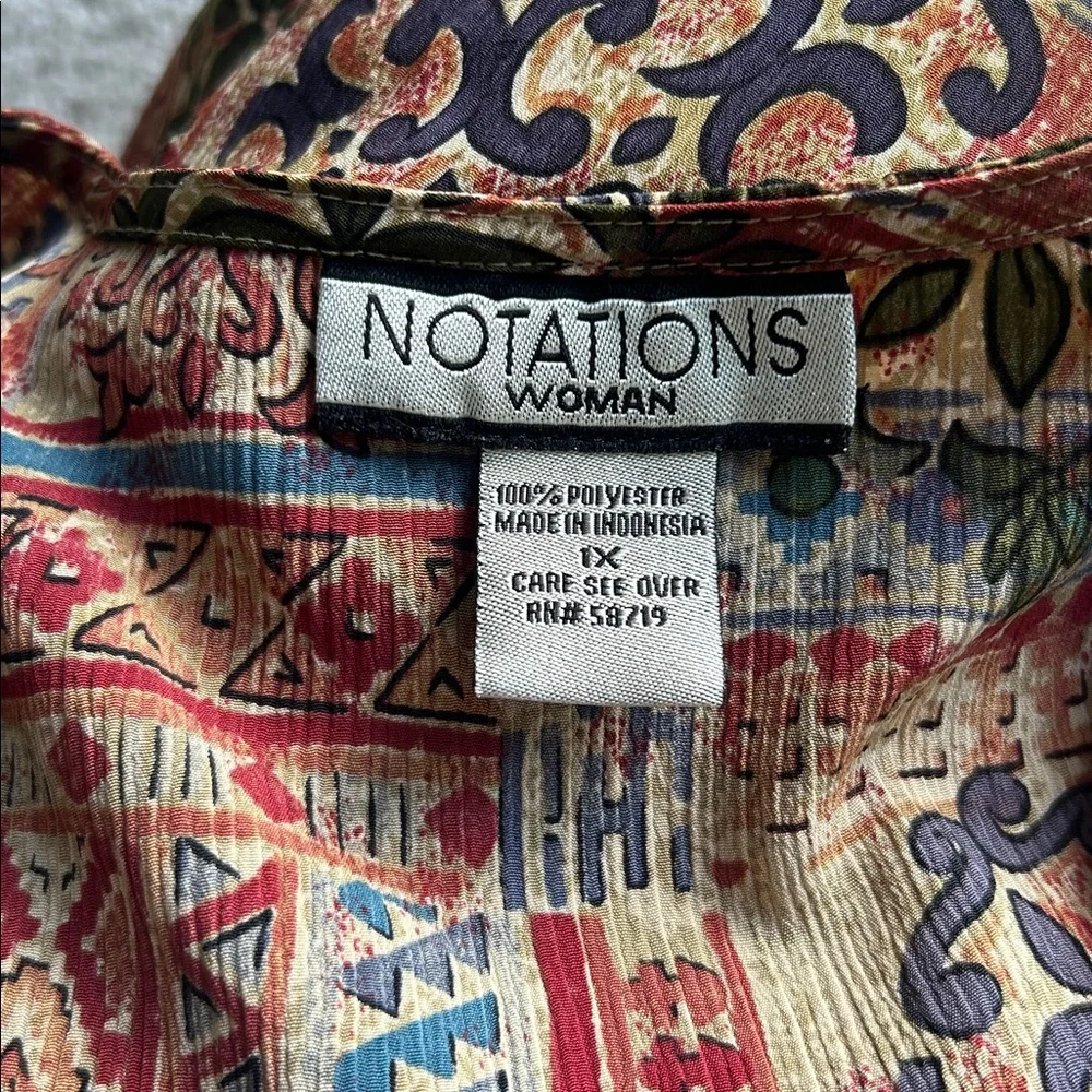 💛Multicolor Patterned button down - Picture 5 of 5